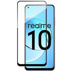 Full Glue Tempered Glass 5D for Realme 10 black frame