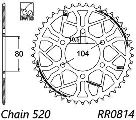 σετ αλυσιδογραναζα RYNO KK-293 KAWASAKI ZX6R {ZX600 P7F P8F P9F RAF RBF RCF RDF} Ninja 07-15