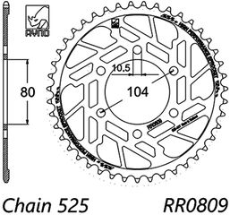 σετ αλυσιδογραναζα RYNO KK-291 KAWASAKI ZX6R {ZX600 G1-G2 J1-J3} Ninja 98-02