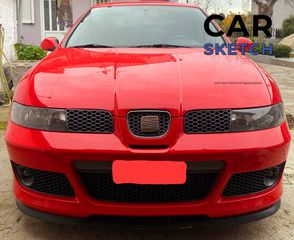 Seat Leon 1M Cupra 99'-05' Honeycomb Γρύλλιες Προφυλακτήρα-thumb-2