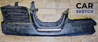 Seat Leon 1M Cupra 99'-05' Honeycomb Γρύλλιες Προφυλακτήρα-thumb-9