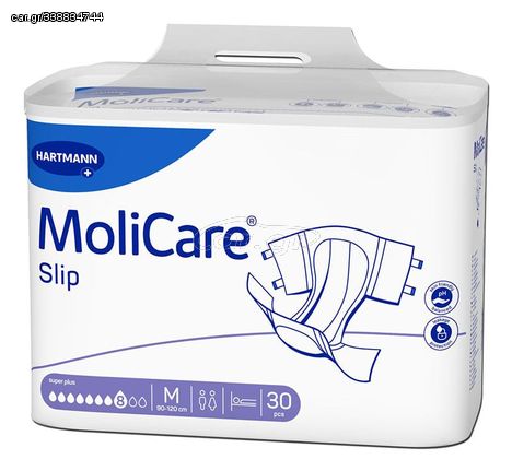 Πάνες ακράτειας νύχτας MoliCare® Flash Slip super plus (M) 8 Drops 30 τμχ