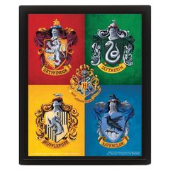 Κάδρο 3D Colourful Crest - Harry Potter (25.5 x 20.5 cm)