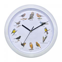 Herzberg HG-03725: European Bird Song Clock - White Herzberg Home & Living
