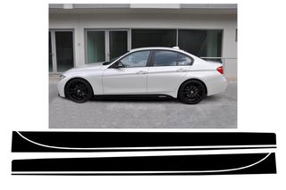 Αυτοκόλλητα Vinyl Matte Black κατάλληλο για BMW Σειρά 3 F30 F31 (2011-Up) M-Performance Design