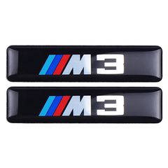 Σήματα Αυτοκόλλητα Τύπου BMW "M3" 5.5x1.2cm Με Επικάλυψη Σμάλτου 2 Τεμάχια - 24410