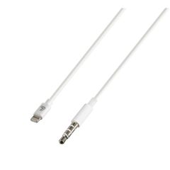 ΚΑΛΩΔΙΟ ΣΥΝΔΕΣΗΣ APPLE 8PIN ΣΕ AUX 100cm ΛΕΥΚΟ LAMPA - 1 TEM.