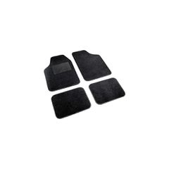 Πατάκια ΜΟΚΕΤΑ+PVC COSMO 45x66+45x33 4τεμ. Μαύρο