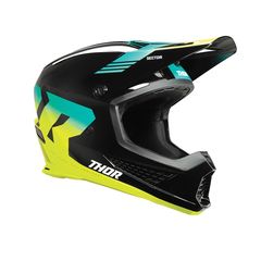 ΚΡΑΝΟΣ MX SECTOR 2 CARVE BLACK/ACID HELMET ECE 22.06 | THOR