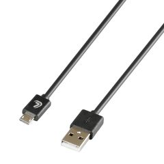 ΚΑΛΩΔΙΟ ΦΟΡΤΙΣΗΣ ΚΑΙ ΣΥΓΧΡΟΝΙΣΜΟΥ 100 cm MICRO USB ESSENTIALS LINE (ΜΑΥΡΟ)