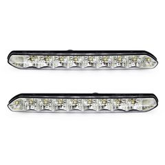 ΦΩΤΑ ΗΜΕΡΑΣ DRL 12V 2,2W 10LED(0,11W ANA LED) 185x20x40mm 2ΤΕΜ AMiO - 2 ΤΕΜ.