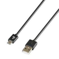 ΚΑΛΩΔΙΟ ΦΟΡΤΙΣΗΣ ΚΑΙ ΣΥΓΧΡΟΝΙΣΜΟΥ MICRO USB 200cm ΜΑΥΡΟ ESSENTIALS LAMPA - 1 ΤΕΜ.