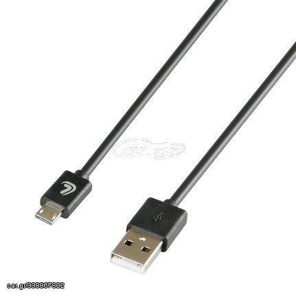 ΚΑΛΩΔΙΟ ΦΟΡΤΙΣΗΣ ΚΑΙ ΣΥΓΧΡΟΝΙΣΜΟΥ MICRO USB 200cm ΜΑΥΡΟ ESSENTIALS LAMPA - 1 ΤΕΜ.