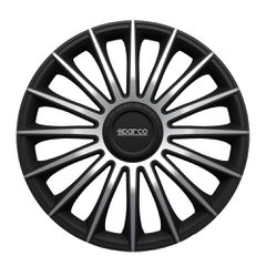 Τάσια Τροχών Treviso 14 μαύρο- ασημί 4τμχ Sparco