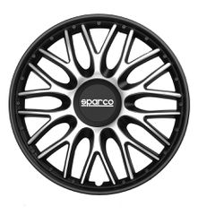 Τάσια Τροχών Roma 15 ασημί- μαύρο 4τμχ Sparco