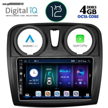 DIGITAL IQ BXD 6108_CPA (9inc) MULTIMEDIA TABLET OEM DACIA LOGAN – SANDERO mod. 2012-2019