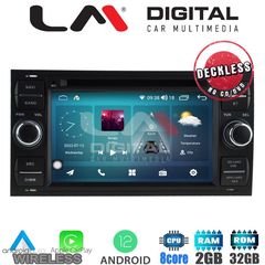 LM Digital - LM R8140 GPS Οθόνη OEM Multimedia Αυτοκινήτου για Ford C-Max, Fiesta, Focus, Fusion, Kuga, S-Max, Transit (CarPlay/