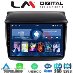 LM Digital - LM ZN4094 GPS Οθόνη OEM Multimedia Αυτοκινήτου για MITSUBISHI L200 2006  2014 (CarPlay/AndroidAuto/BT/GPS/WIFI/GPRS