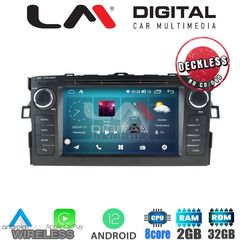 LM Digital - LM R8028 GPS Οθόνη OEM Multimedia Αυτοκινήτου για TOYOTA AURIS 2007  2012 (CarPlay/AndroidAuto/BT/GPS/WIFI/GPRS)