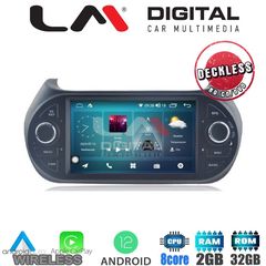 LM Digital - LM R8195 GPS Οθόνη OEM Multimedia Αυτοκινήτου για Fiat Fiorino, Citroen Piper (CarPlay/AndroidAuto/BT/GPS/WIFI/GPRS