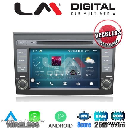 LM Digital - LM R8250 GPS Οθόνη OEM Multimedia Αυτοκινήτου για FIAT Bravo 2008-2011 (CarPlay/AndroidAuto/BT/GPS/WIFI/GPRS)