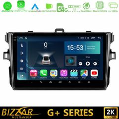 Bizzar G+ Series Toyota Corolla 2007-2012 8core Android12 6+128GB Navigation Multimedia Tablet 9"