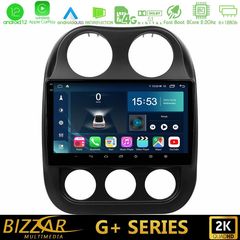 Bizzar G+ Series Jeep Compass 2012-2016 8core Android12 6+128GB Navigation Multimedia Tablet 9"