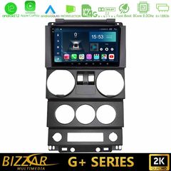 Bizzar G+ Series Jeep Wrangler 2Door 2008-2010 8core Android12 6+128GB Navigation Multimedia Tablet 9"