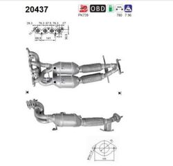 Καταλύτης FORD FOCUS II - MONDEO IV 1.6cc  2004-2015     KARALOIZOS exhaust