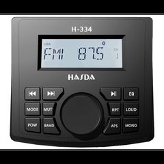 HASDA MP3 PLAYER H-334 4x50W ΜΕ ΡΑΔΙΟΦΩΝΟ/USB/BLUETOOTH (ΑΔΙΑΒΡΟΧΟ/ΣΤΡΟΓΓΥΛΟ/ΜΑΥΡΟ)