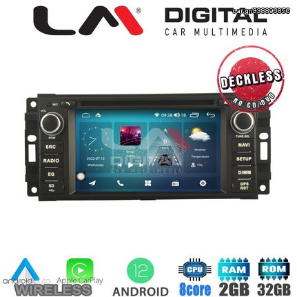 LM Digital - LM R8202 GPS Οθόνη OEM Multimedia Αυτοκινήτου για Crysler & JEEP 20052011 (CarPlay/AndroidAuto/BT/GPS/WIFI/GPRS)