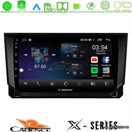 Cadence X Series Seat Arona/Ibiza 8core Android12 4+64GB Navigation Multimedia Tablet 9"