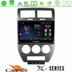 Cadence X Series Jeep Compass/Patriot 2007-2008 8core Android12 4+64GB Navigation Multimedia Tablet 10"