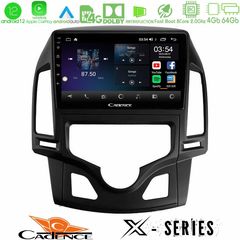 Cadence X Series Hyundai i30 2007-2012 Auto A/C 8core Android12 4+64GB Navigation Multimedia Tablet 9"