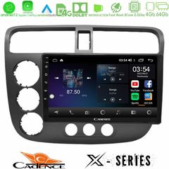 Cadence X Series Honda Civic 2001-2005 8core Android12 4+64GB Navigation Multimedia Tablet 9"