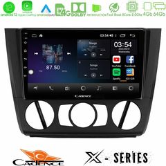 Cadence X Series BMW 1Series E81/E82/E87/E88 (MANUAL A/C) 8core Android12 4+64GB Navigation Multimedia Tablet 9"