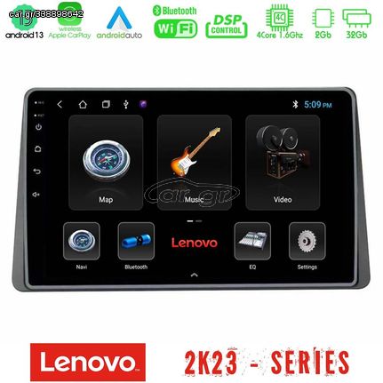 Lenovo Car Pad Dacia Duster 2019- 4core Android 13 2+32GB Navigation Multimedia Tablet 9"