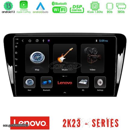 Lenovo Car Pad Skoda Octavia 7 4Core Android 13 2+32GB Navigation Multimedia Tablet 10"