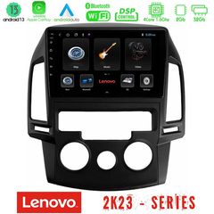 Lenovo Car Pad Hyundai i30 2007-2012 Manual A/C 4Core Android 13 2+32GB Navigation Multimedia Tablet 9"