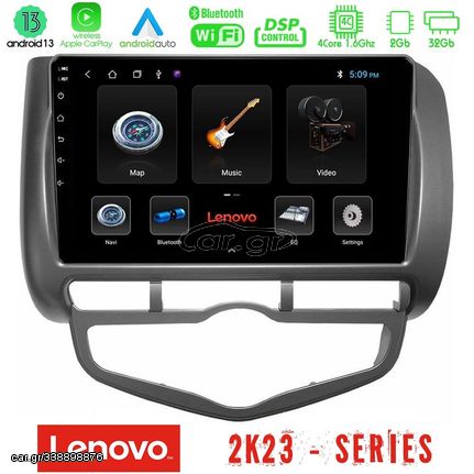 Lenovo Car Pad Honda Jazz 2002-2008 (Auto A/C) 4Core Android 13 2+32GB Navigation Multimedia Tablet 9"