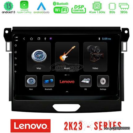 Lenovo Car Pad Ford Ranger 2017-2022 4Core Android 13 2+32GB Navigation Multimedia Tablet 9"
