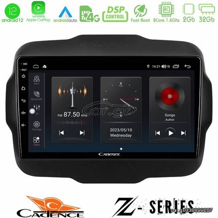 Cadence Z Series Jeep Renegade 2015-2019 8core Android12 2+32GB Navigation Multimedia Tablet 9"