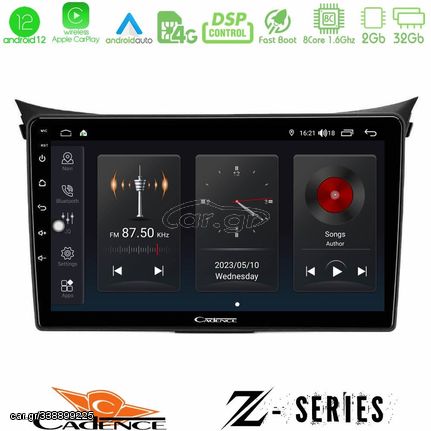 Cadence Z Series Hyundai i30 2012-2017 8Core Android12 2+32GB Navigation Multimedia Tablet 9"