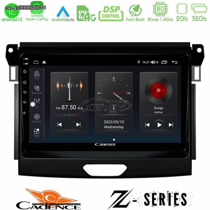 Cadence Z Series Ford Ranger 2017-2022 8core Android12 2+32GB Navigation Multimedia Tablet 9"