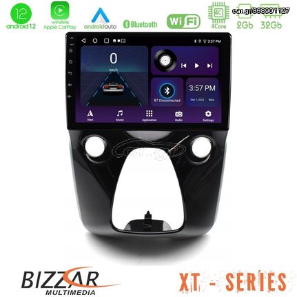 Bizzar XT Series Toyota Aygo | Citroen C1 | Peugeot 108 4Core Android12 2+32GB Navigation Multimedia 10"