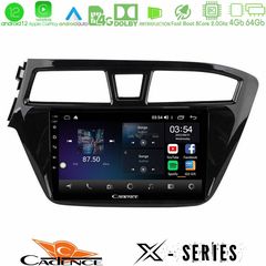 Cadence X Series Hyundai i20 2014-2018 8core Android12 4+64GB Navigation Multimedia Tablet 9"