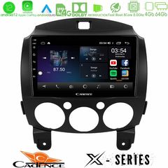 Cadence X Series Mazda 2 2008-2014 8core Android12 4+64GB Navigation Multimedia Tablet 9"