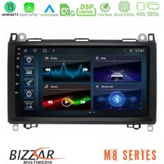 Bizzar M8 Series Mercedes A/B/Vito/Sprinter Class 8core Android13 4+32GB Navigation Multimedia 9"