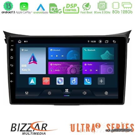 Bizzar Ultra Series Hyundai i30 2012-2017 8Core Android13 8+128GB Navigation Multimedia Tablet 9"