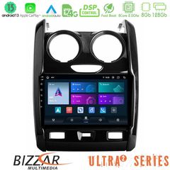 Bizzar Ultra Series Dacia Duster 2014-2018 8Core Android13 8+128GB Navigation Multimedia Tablet 9"